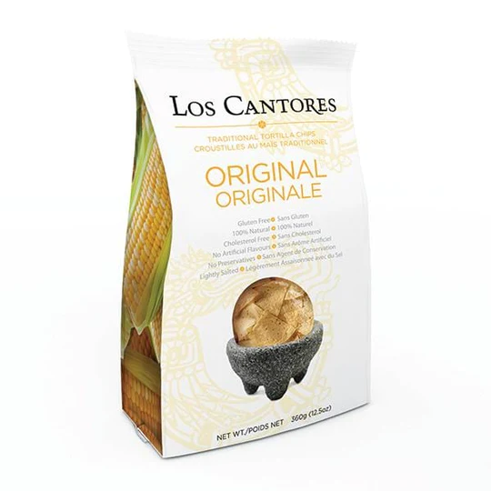 Los Cantores Original Tortilla Chips (12 Bags)
